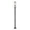 Z-Lite Sana 3 Light Outdoor Post Mounted Fixture, Black And Seedy 592PHBR-567P-BK - alternate 2
